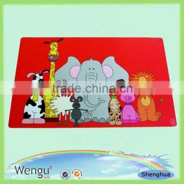 Hot new products red animals christmas placemat supplier and manufacture