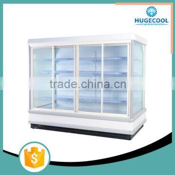 Glass display supermarket showcase refrigerator