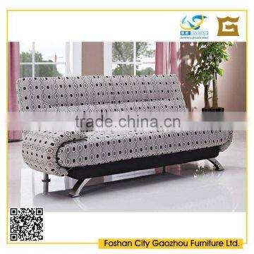 Hotsale grey color home furniture recliner function sofa cum bed metal frame folding sofa bed