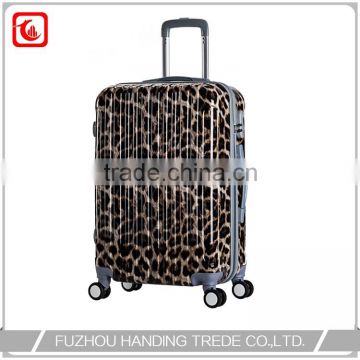 hot selling beautiful leopard print luggage for women