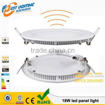 18W, Dia225*18mm Round LED Downlight Panel,moving detectable LED Panel Radarers led ceiling panel