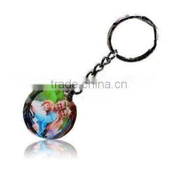 2016 Beautiful photo crystal keychain for family