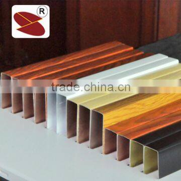 Baffle Aluminium False Ceiling Designs With ISO9001 Certificate