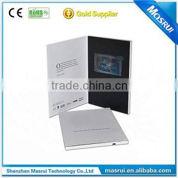 2015 High Quality Customized Printing 2.4"- 10.1" LCD Invitation Wedding Card Video Business Card video in print