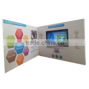Chinese Wholesale Video Advertising Card ,Video Brochure with 4.3 inch LCD TFT Screen Flash Card Player
