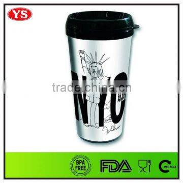 16 Ounce Removable Plastic mg With Glitter Card for Gift photo-3