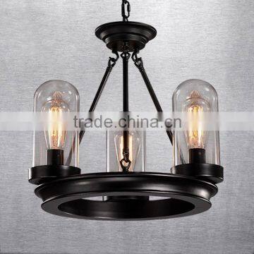 Industrial Black Wrought Iron Pendant,neat and Simple Metal Pendant Lamp,vintage Chandelier Hanging Metallic Lamp