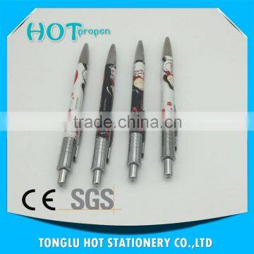 customer logo pen plastic ball pen best selling ballpoint pen for shcool kids