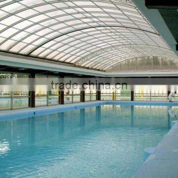 Polycarbonate glazing sheet for swimming pool roofing/skylight/covering