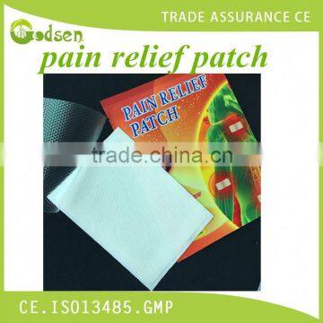 Pain relief patch/plaster, hot pain relief patch