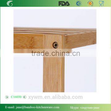 Bamboo Bathroom Shelf 5-Tier Multifunctional Storage Rack photo-4