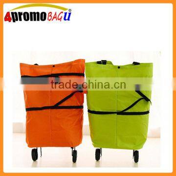 Big capacity bags with wheels for shopping