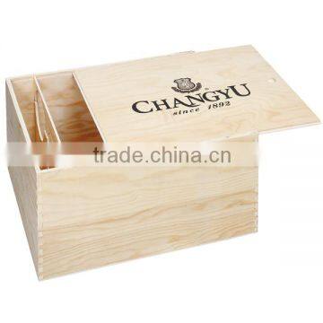 factory selling FSC&BSCI nice wooden wine storage box