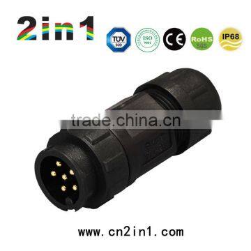 SK19-6P IP67 Soldering Electric Cable Wire Waterproof Connector