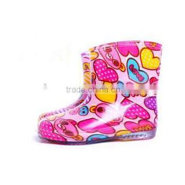 Girl rainboots, cute pvc rain shoes, hot sale water proof shoes