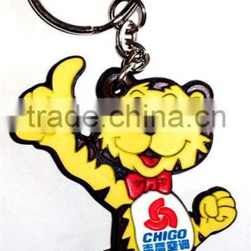 Professional 3d pvc rubber keychain