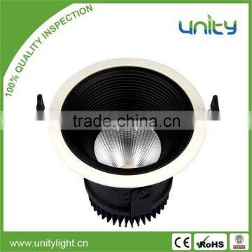 Instant Start 15W Aluminum LED Downlight Housing COB Recessed LED Down Light for Wall Washer