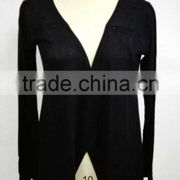 16JW01 Woman Bamboo Cotton Blend Knitted Summer Cardigan