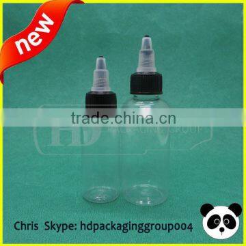 China new design 30ml/1oz twist caps bottle for e-juice long dripper twist off cap