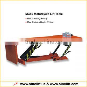 MC500 Motocycle Lift Tabe