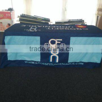 Customized Size Digital Printing Draped Table Cloth Advertising