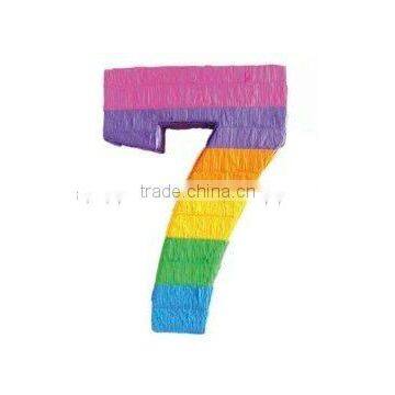 Wholesale Number 7 Pinatas, DIY Number Pinata,Kids Birthday partyware, Birthday, Wedding