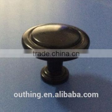 32mm diameter black color zinc alloy furniture drawer cabinet knob