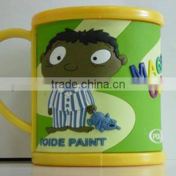 silicone mugs/soft pvc 3d mugs