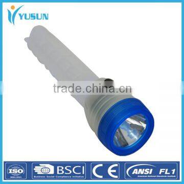 Plastic LED Flashlight Aluminum Alloy Condenser Long Shots Outdoor Lighting Travel Home Charging Portable