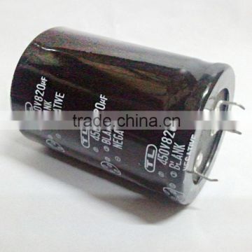 820uf/400V 35*60 4 feets Screw aluminium electrolytic capacitor