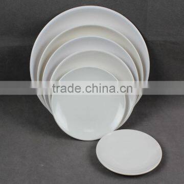 A series of round melamine plate