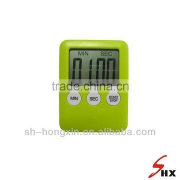 Tiny MP3 type portable green color LCD digital timer 99 MIN 59 SEC with magnet