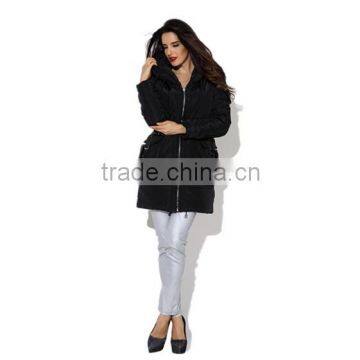 Pretty Steps High Quality Lightweight Enough With Zipper Big Pockets A-Line Down Coat Winter 2015