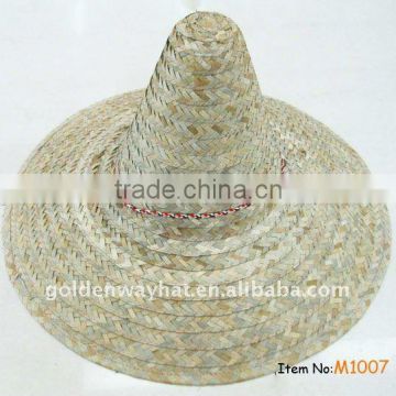 cheap Plain mexico straw sombrero hat