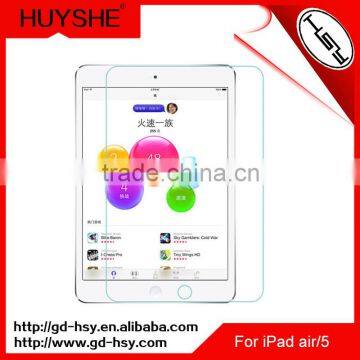 HUYSHE 0.3mm tempered glass screen protector for iPad air case Shenzhen cell phone accessory for ipad air