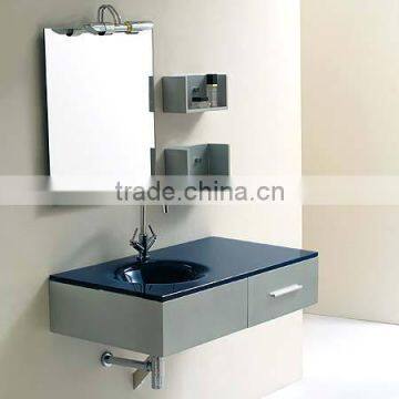 Wall Mounted Wood Bathroom Mirror Cabinet