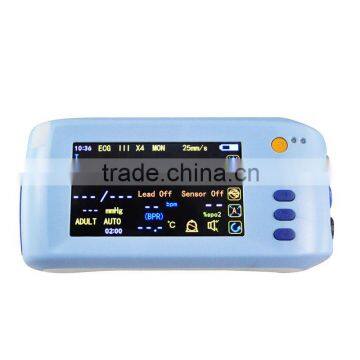 Touch Screen Handhedl Patient Monitor Optional Bluetooth Printer NIBP, SPO2, Pulse Rate and Temperature photo-2