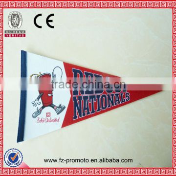 custom triangle felt pennant flag