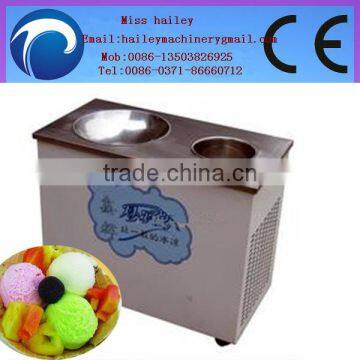 frying ice pan machine/2 pan durable fry ice cream machine