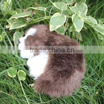 Custom cute stuffed life like breathing sleeping animals toy dog