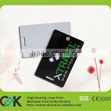 Credit card size pvc baggage tag plastic cards in china