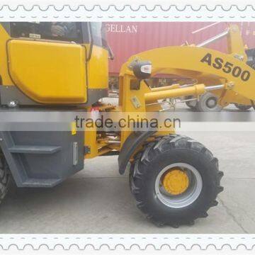 AS500 5TN 4x4 Retroexcavadora Cargadoras China Con Joystick y AC