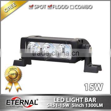 5in 15W mini led light bar marine boat yatch motorsports steamership liner led work light