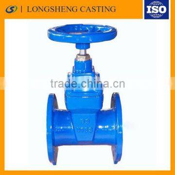 manual flange connection cast iron gate valve/stem cast iron globe valve