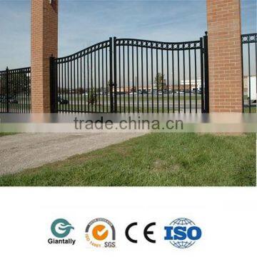 Outdoor aluminum fence gate