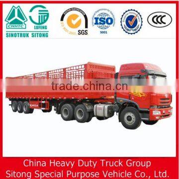 Chinese Manufacturer Stake Semi Trailer Cage Truck Trailer for Sale(Accessories for Giving) photo-3