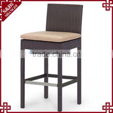 Modern italian style high bar chair wicker bar stools made in china