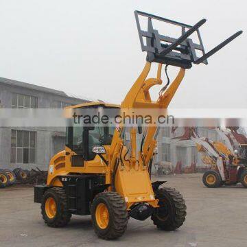 915 front loader with grass fork,mini garden tractors