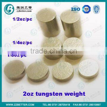 7pcs tungsten wafers for 2oz tungsten weight kits