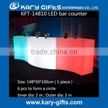 Modern Event Plastic Hookah Lounge Furniture Restaurant Led Bar Counter photo-6